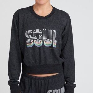 Soulcycle X Spiritual Gangster Cropped Crewneck M
